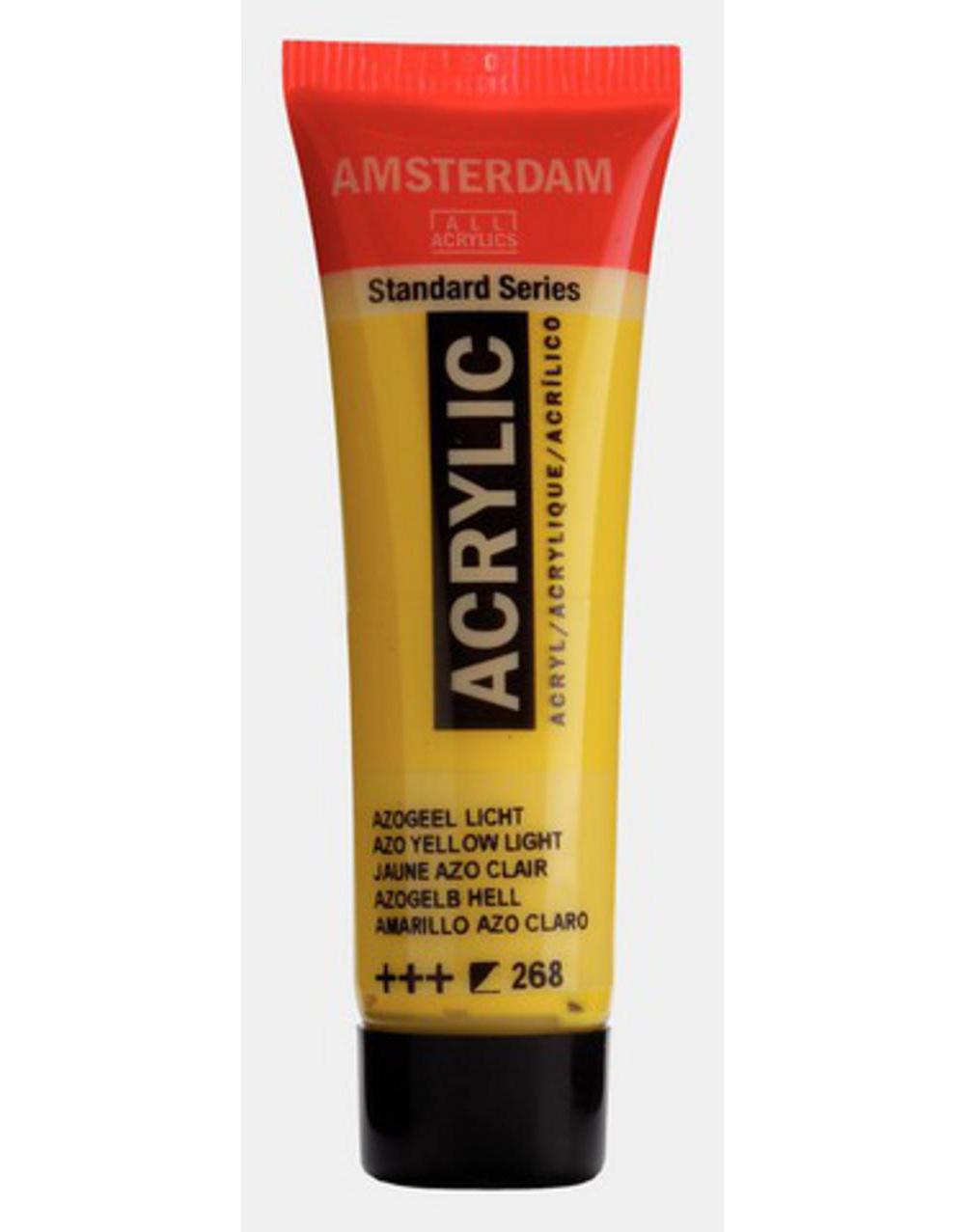 Amsterdam, Acrylic, Art & School, Paint, 20ml, 974510, Azo Yellow L